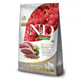   N&D Quinoa Neutered Dog Duck Adult Medium/Maxi 12kg - kutya száraztáp kacsa, quinoa, brokkoli
