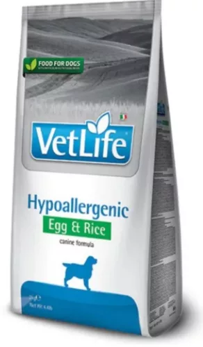 Vet Life Hypoallergenic Egg & Rice Dog 2kg