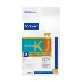   Virbac Kidney & Joint 3 Advanced Cat 1,5kg - vesekímélő és ízületeket támogató macskatáp
